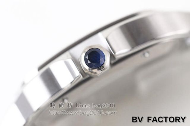CARTIER手錶 市場最高版本 卡地亞新款山度士 鍍銀珠光經典羅馬字 深度防水 卡地亞男士腕表  hds1046